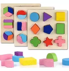Rompecabezas Encastre Figuras Geométricas Juego Dida De Mesa en internet