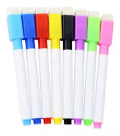 24 Marcadores Con Iman+borrador Para Pizarra Blanca Souvenir - comprar online