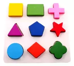 Rompecabezas Encastre Figuras Geométricas Juego Dida De Mesa - comprar online