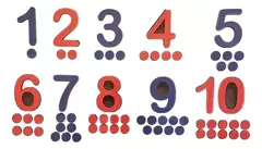 Tabla Aprendizaje Números 1 Al 10 Matemática Montessori 45cm