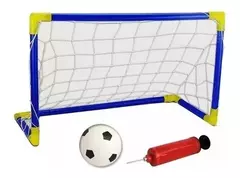 Arco De Fútbol Desarmable 1m Motricidad Red Pelota Inflador - comprar online