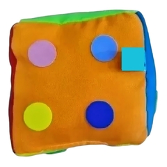 Dado Xl De Tela Con Números Y Sonido Cascabel Estimulación