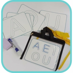 Tarjetas Para Escribir Y Borrar Lectoescritura Vocales - comprar online