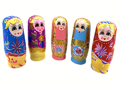 Juego Didáctico Madera Mamushka Seriación Por Tamaño Motrici en internet