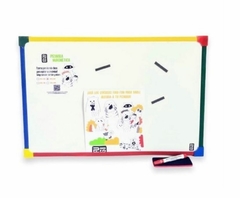 Pizarra Blanca Magnética 60x80 Con Marcador Y Borrador