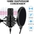 USB Gaming Microphone Streaming Podcast PC Micrófono Condensador Kit de micrófono con brazo flexible para Skype Youtuber Gaming Grabación Cantar PS4 Computer Studio Laptop - comprar en línea