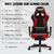 Silla Gamer Ergonómica con posa píes en internet