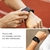 Virmee VT3 Plus Smart Watch para teléfonos iOS Android, Fitness Tracker 1.5 '' Pantalla táctil con medidor de oxígeno en sangre Monitor de ritmo cardíaco con seguimiento de pasos, Smartwatch IP68 para hombres, mujeres, negro