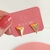 Brinco Triangular cravejado - Banhado a ouro 18k