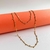 Colar Longo Elos Groumet com Chapinhas - banhado a ouro 18k - comprar online