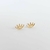 Brinco Olho Grego liso - banhado a ouro 18k