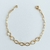 Pulseira Elos Diamantados - banhado a ouro 18k