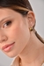 Argola Triangular - banhada a ouro 18k