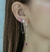 Argola Pink com Verde Lima - Prata 925 - Bold.me Joias e semijoias