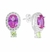 Brinco Bicolor Pink - Prata 925 - comprar online