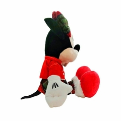 Pelúcia Minnie c/ Vestido e Casaco Xadrez Verde/Vermelho - 30 cm - Natal Disney - comprar online