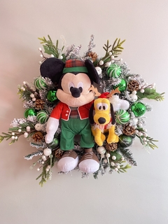 Guirlanda Nevada Mickey e Pluto - comprar online