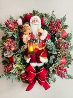 Guirlanda Noel com urso - 65 cm