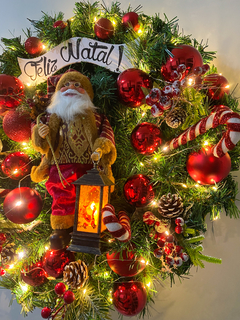 Guirlanda 60 cm Noel Tradicional - Doce Encanto Lar