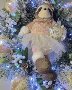 Guirlanda Nevada Menina Preguiça