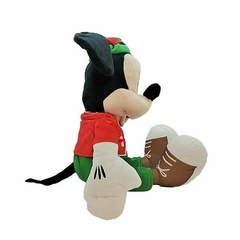 Pelúcia Mickey c/ bone e Casaco Xadrez Verde/Vermelho - 40 cm - Natal Disney - comprar online