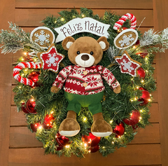 Imagem do Guirlanda Ursinho Xadrez