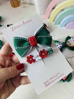 Conjunto escolar G ou M- Clips+laço - comprar online