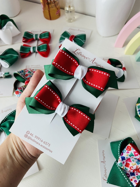 Parzinho escolar P- 8,5 cm- par - presilha