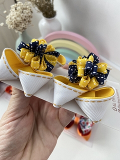 Parzinho jeans escolar Pompom M- 8,5 cm- par - presilha na internet