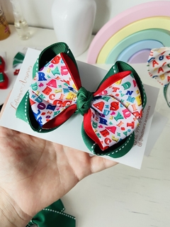 Laços escolar G- 12 cm - unidade- presilha - comprar online