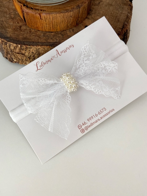 Laço de renda branco