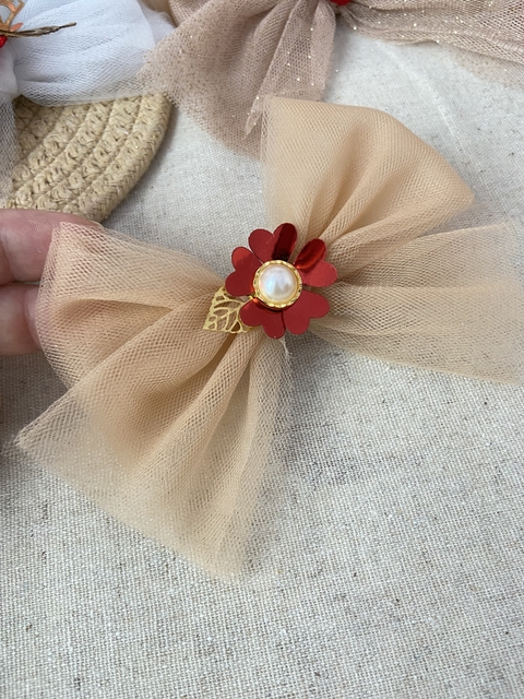 Laço de tule Natal G - unidade