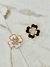 Broche trevo preto - loja online