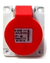 Tomada Embutir 2p+t 16a 380/440v 9h Vermelha - N-3049 Steck