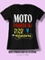 T-SHIRT PRETO UNISSEX - Moto parada não faz história - Mulheres Velocidade Shop