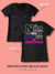 T-SHIRT PRETO Frase "Não precisa ser ROSA para ser de Mulher" - loja online