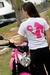 T-SHIRT BRANCO/ROSA - Mulheres Velocidade Asas na internet