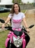 T-SHIRT BRANCO/ROSA - Mulheres Velocidade Asas - comprar online
