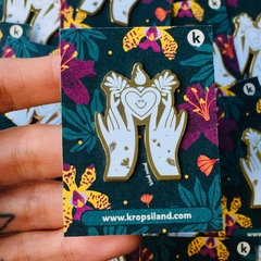 Pin Kind Mind - Blanco - kropsiland