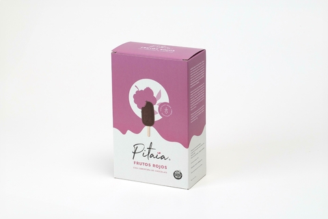 PACK X 3 Paleta Helada Frutos rojos con cobertura de chocolate 80%