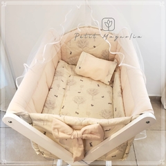 Catre premium completo Travesía Black and White - Petit Magnolia bebés