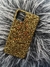 Funda gold glitter