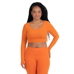 Cropped dedeira eco (apricot) - loja online