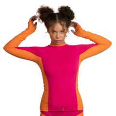 Lycra eco (Pink & damasco)