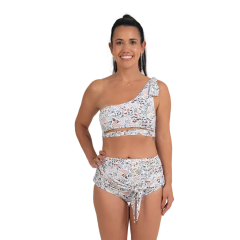 Top laço eco (Floral branco) na internet