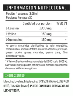 BCAA 12:1:1 ENA 120 Cápsulas - comprar online