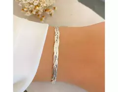 Pulseira Trançada 3 Fios
