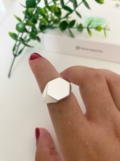 Anel Liso Formas Hexágono - comprar online