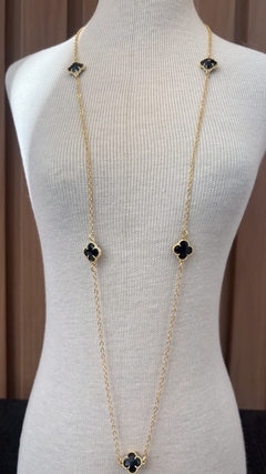 Colar Virgínia Preto Dourado - comprar online