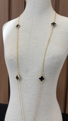 Colar Virgínia Preto Dourado